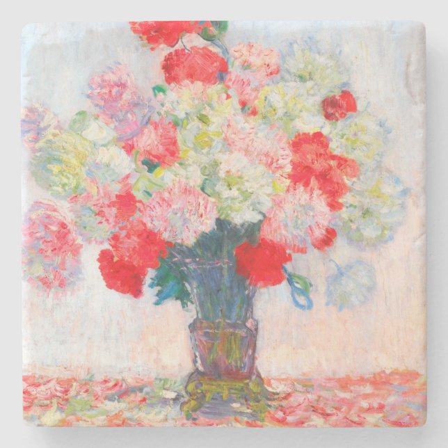 Posavasos De Piedra Monet Peonies (Anverso)