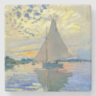 Posavasos De Piedra Monet Sailboat en Le Petit-Gennevilliers