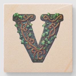 Posavasos De Piedra Monograma