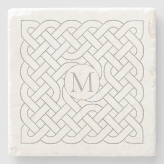 Posavasos De Piedra Monograma Celta Knot Irlandés