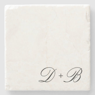 Posavasos De Piedra Monograma Inicial