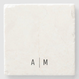 Posavasos De Piedra Monograma moderno