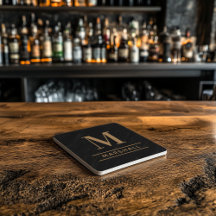 Monograma personalizado clásico de Cognac Tan