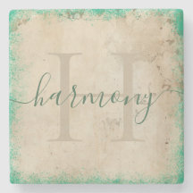 Monograma personalizado de la escoria de piedra