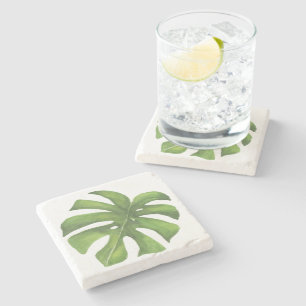 Posavasos De Piedra Monstera Tropical