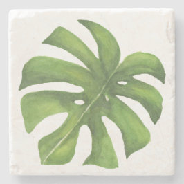 Posavasos De Piedra Monstera Tropical