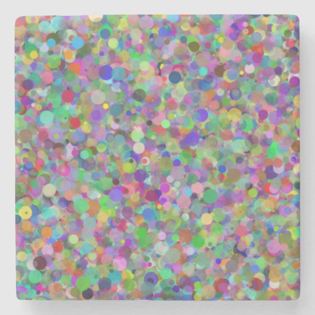 Posavasos De Piedra Monstruo aleatorio de mármol (Anverso)