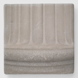 Posavasos De Piedra Monstruo cuadrado de textura de columna concreta