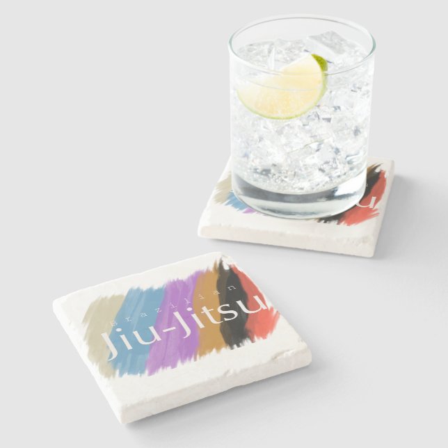 Posavasos De Piedra Monstruo de BJJ (Lateral)