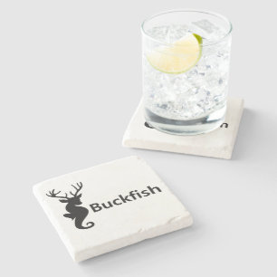 Posavasos De Piedra Monstruo de marfil de pez negro