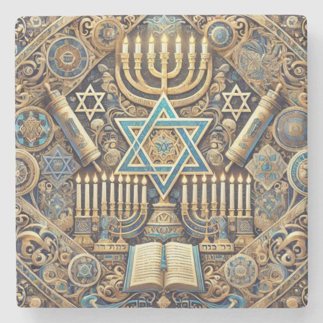 Posavasos De Piedra Monstruo de mármol judío (Anverso)