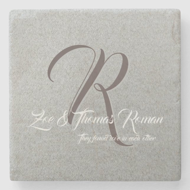 Posavasos De Piedra Monstruo de mármol personal (Anverso)