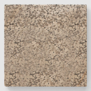 Posavasos De Piedra Monstruo de piedra cuadrado marrón mareado