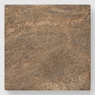 Posavasos De Piedra Monstruo de piedra cuadrado marrón marrón marró