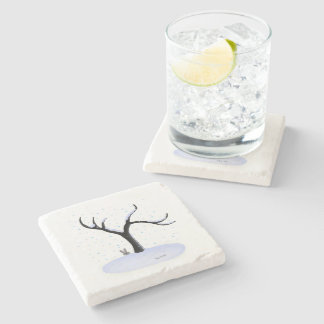 Posavasos De Piedra Monstruo de piedra de árbol de invierno