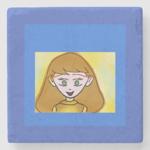 Posavasos De Piedra Monstruo de piedra de Bingo Azul Anime