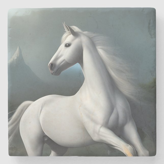 Posavasos De Piedra Monstruo de piedra de caballo (Anverso)