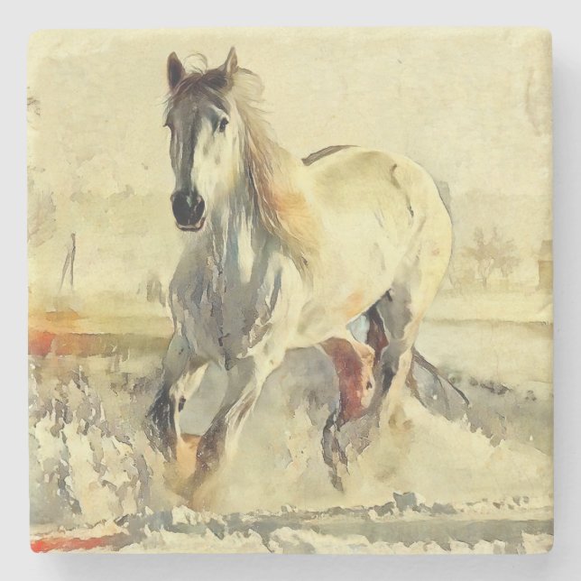 Posavasos De Piedra Monstruo de piedra de caballo (Anverso)