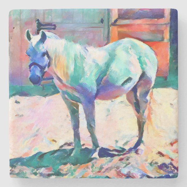 Posavasos De Piedra Monstruo de piedra de caballo (Anverso)