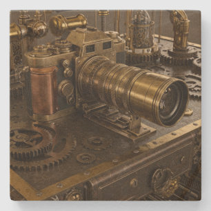 Posavasos De Piedra Monstruo de piedra de cámara Steampunk