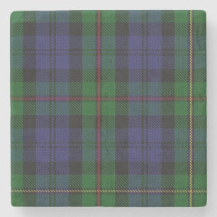 Posavasos De Piedra Monstruo de piedra de clan MacEwen Tartan