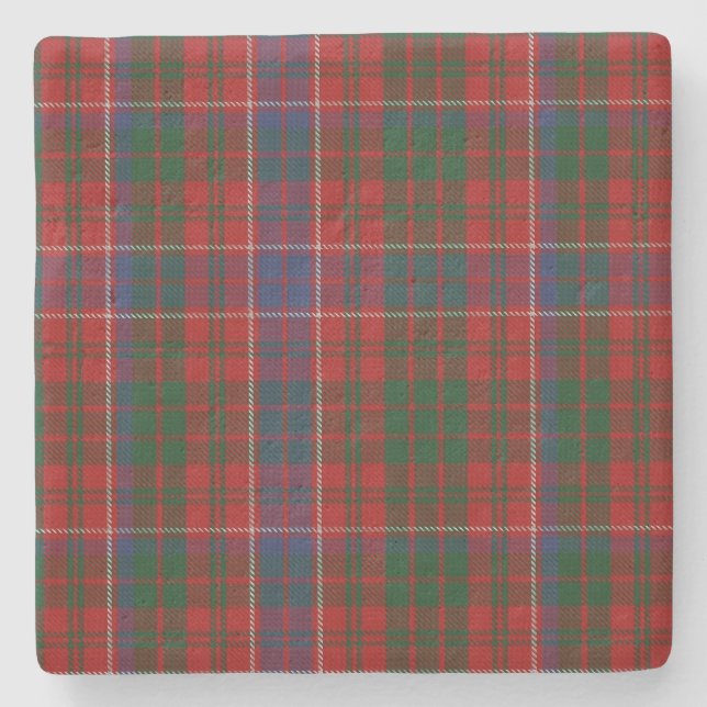 Posavasos De Piedra Monstruo de piedra de clan MacRae Tartan (Anverso)
