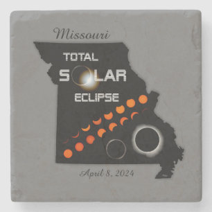 Posavasos De Piedra Monstruo de piedra de eclipse solar de Missouri