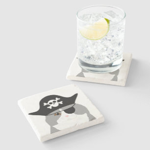 Posavasos De Piedra Monstruo de piedra de gato pirata plegado en Escoc