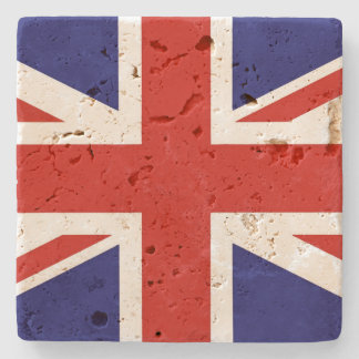 Posavasos De Piedra Monstruo de piedra de la bandera británica