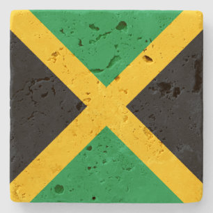 Posavasos De Piedra Monstruo de piedra de la bandera de Jamaica