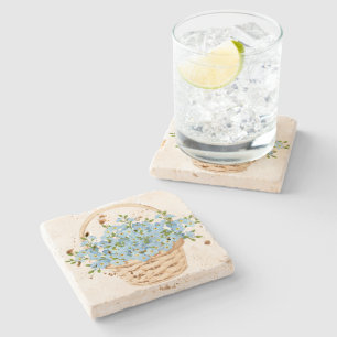 Posavasos De Piedra Monstruo de piedra de la cesta de flores