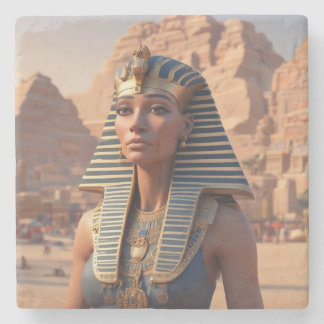 Posavasos De Piedra Monstruo de piedra de la reina egipcia