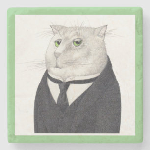 Posavasos De Piedra Monstruo de piedra de mármol CAT BUTLER