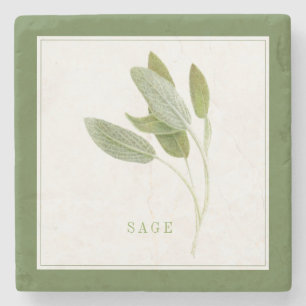 Posavasos De Piedra Monstruo de piedra de mármol FRESCO SAGE (+texto) 