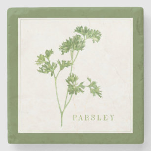 Posavasos De Piedra Monstruo de piedra de mármol FRESH PARSLEY (+texto