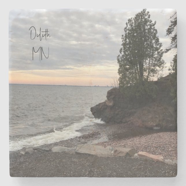 Posavasos De Piedra Monstruo de piedra de mármol Minnesota, Duluth (Anverso)