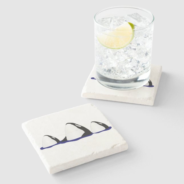 Posavasos De Piedra Monstruo de piedra de Orcas (Lateral)