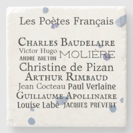 Posavasos De Piedra Monstruo de piedra de poetas franceses