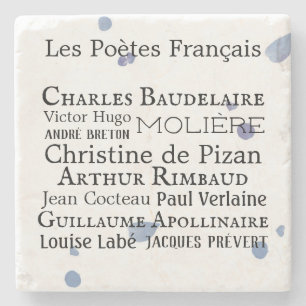 Posavasos De Piedra Monstruo de piedra de poetas franceses