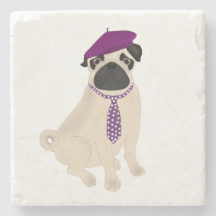 Posavasos De Piedra Monstruo de piedra de Pug