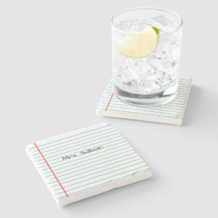 Posavasos De Piedra Monstruo de piedra del profesor personalizado