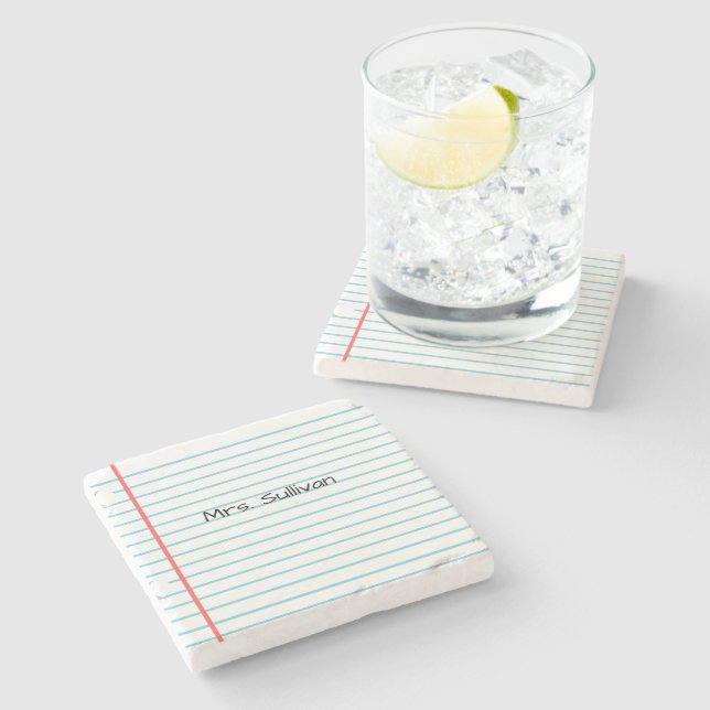 Posavasos De Piedra Monstruo de piedra del profesor personalizado (Lateral)