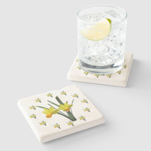Posavasos De Piedra Monstruo de piedra - Flores de Daffodil