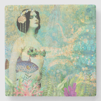 Posavasos De Piedra Monstruo de sirena