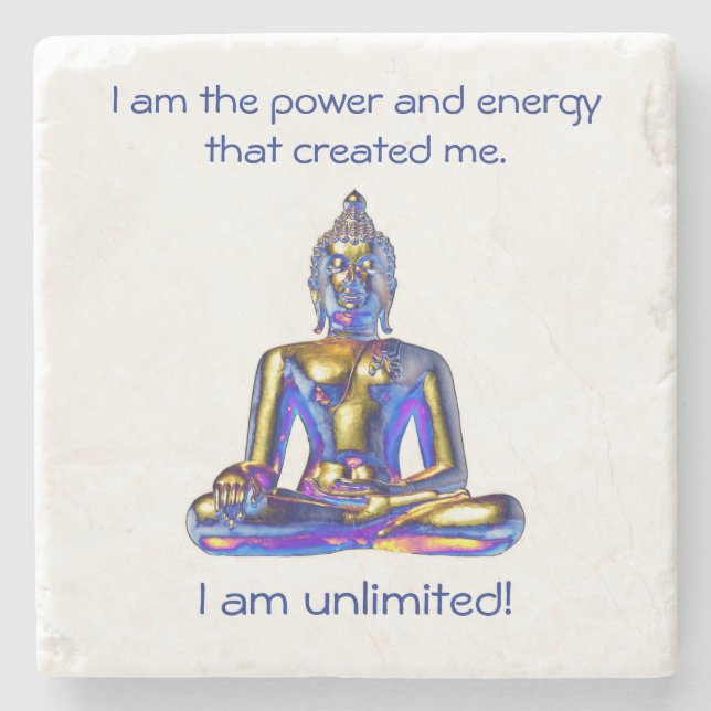 Posavasos De Piedra Monstruo inspirador - Sé tú (Anverso)