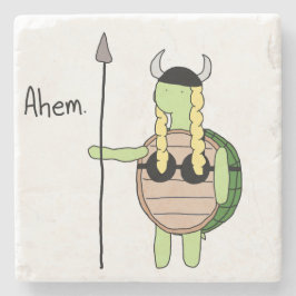 Posavasos De Piedra Monstruo Metalizado de tortuga