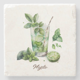 Posavasos De Piedra Monstruo, Piedra - Mojito