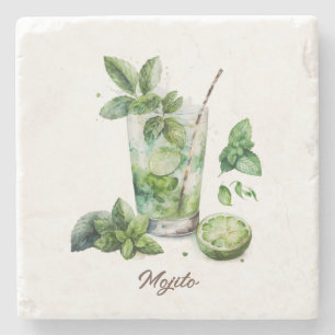 Posavasos De Piedra Monstruo, Piedra - Mojito