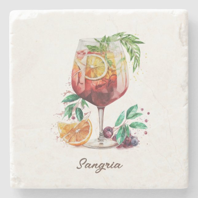 Posavasos De Piedra Monstruo, piedra - Sangria (Anverso)