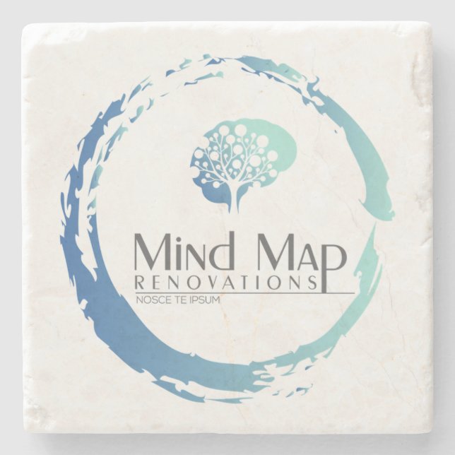 Posavasos De Piedra Monstruo - Renovaciones de Mapa Mental (Anverso)